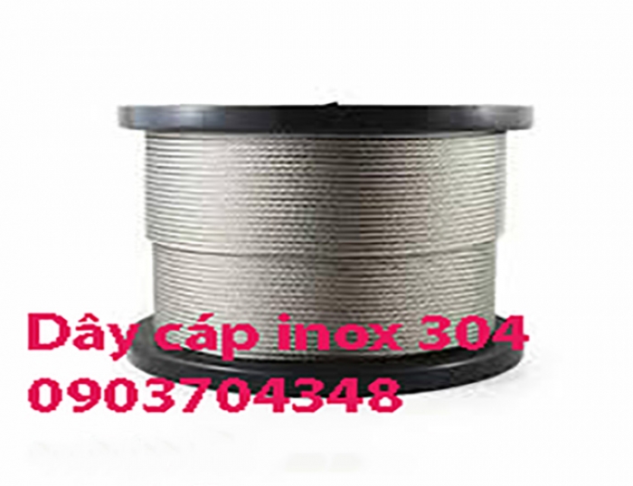 Dây cáp lõi bằng bố Inox 304